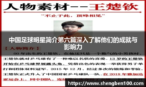 中国足球明星简介第六篇深入了解他们的成就与影响力